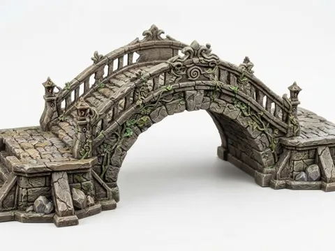 Escenografía en miniatura: Terrain Bridge — referencia de MakerWorld