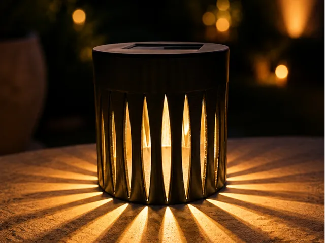 Solarleuchte Zylinder (Bloom) für 80 mm Solarmodul