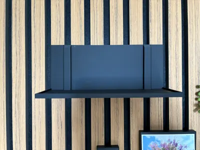 Shelf for acoustic wall - panel NO SCREWS