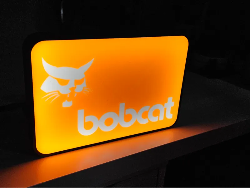 Bobcat Led LightBox Sign | Enseigne Bobcat