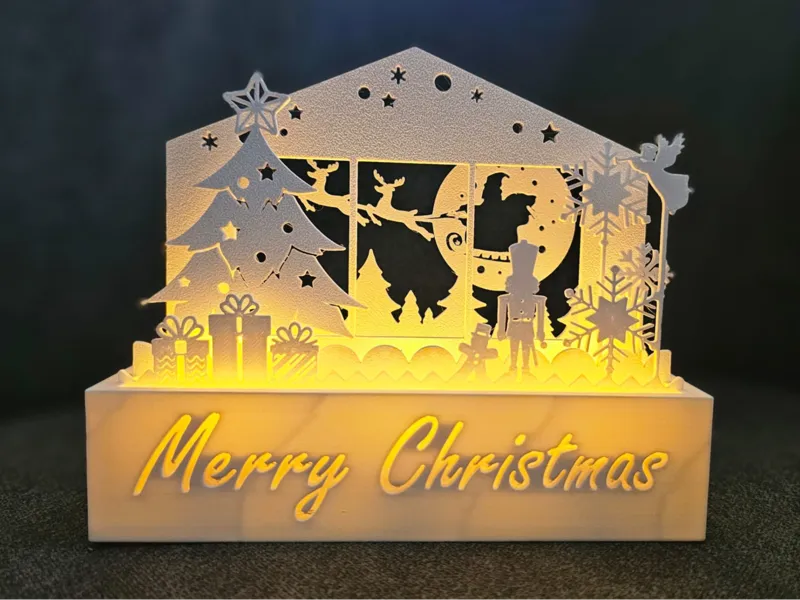 Santa At Work, Christmas Diorama