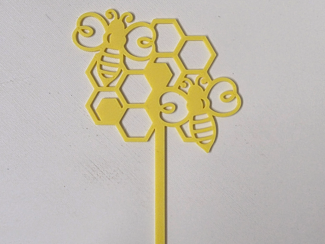 Bee Cake Topper Or Plant Pot Decoration