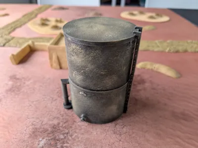 2 Level Wargames Oil tank from Bambu Labs Spool