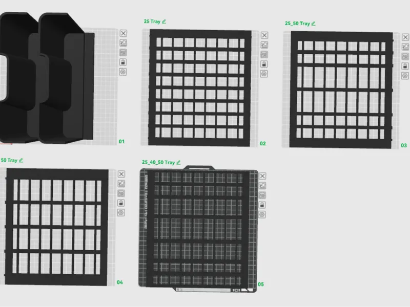 Ikea Samla 11L Miniature storage - 25/40/50mm base