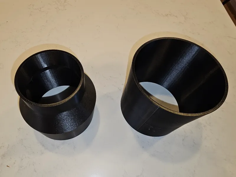 3" to 4" exhaust hose adapter quick disconnect