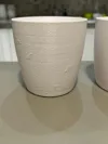 realistic rough 3-wall PETG outdoor vase