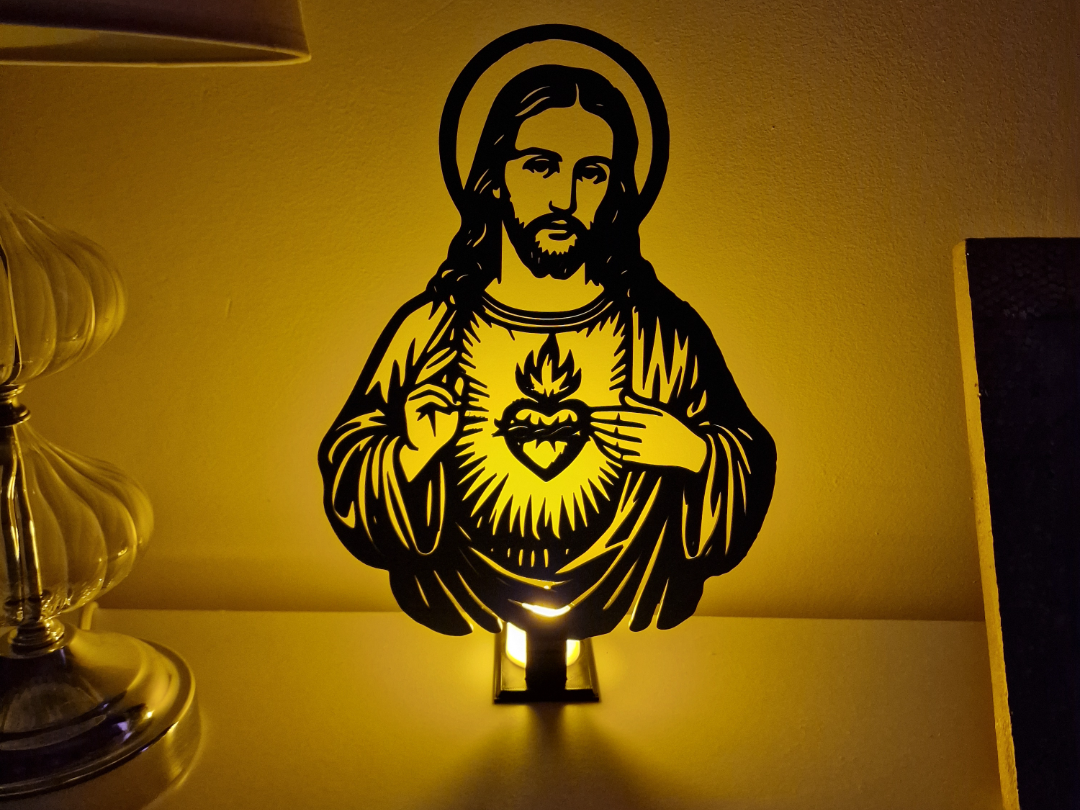 Sacred Heart of Jesus – 2D Minimalist Wall Art