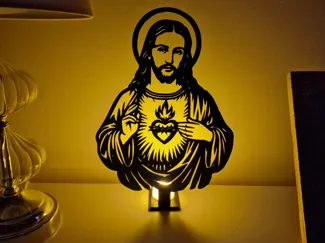 Sacred Heart of Jesus – 2D Minimalist Wall Art