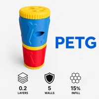 PETG - 0.2mm layer, 5 walls, 15% infill