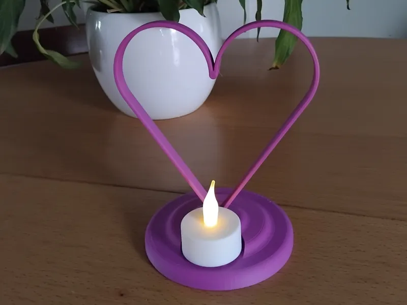 bougeoir coeur 