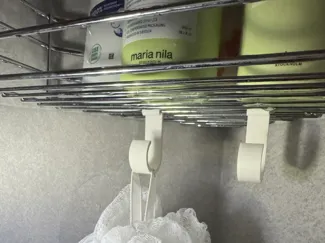 Shower shelf hook