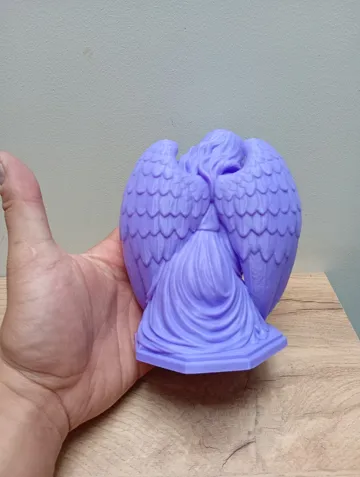 Modelo para impresión 3D: Angel with Cross – Guardian of Faith — vista de referencia 4