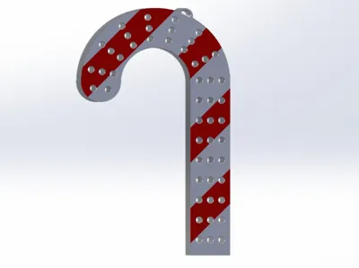 Candy Cane Prop for 12mm WS2811 Bullet Pixel