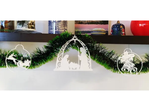 Décoration de crèche de Noël
