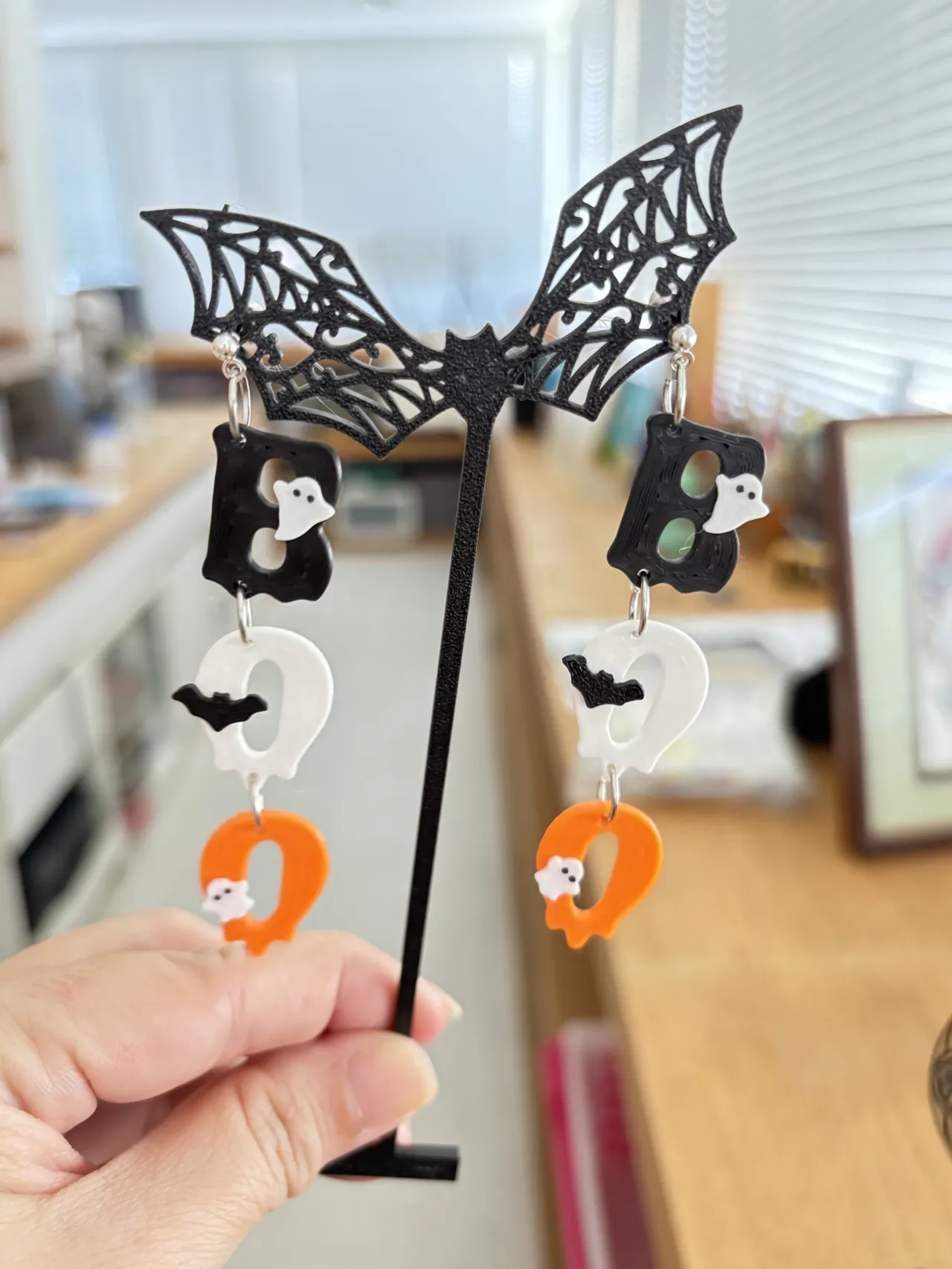 BOO earrings view 2