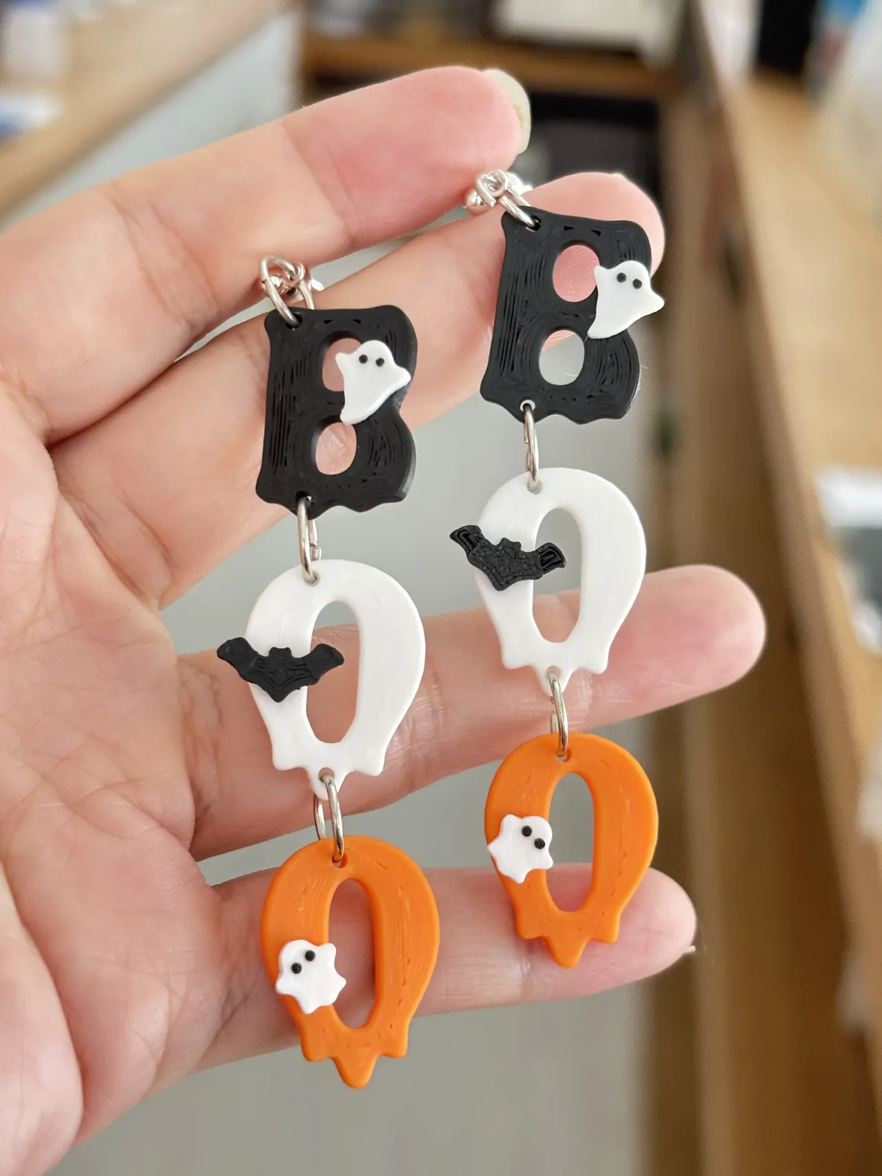 BOO earrings view 3