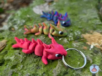 Flexi Baby Dragon  (Keychain version ) 