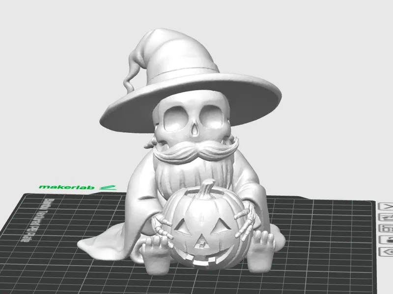 Gnomo Halloween Scheletro