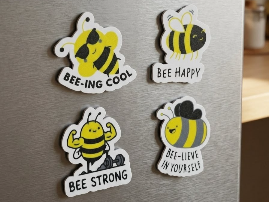 Bee Magnet Set – Cute Fridge Decor