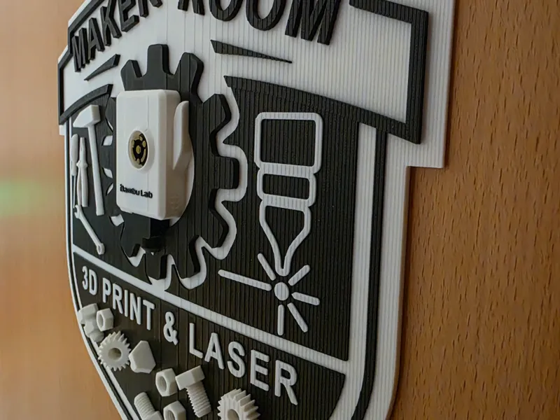 Maker Room – 3D Print & Laser Door Sign