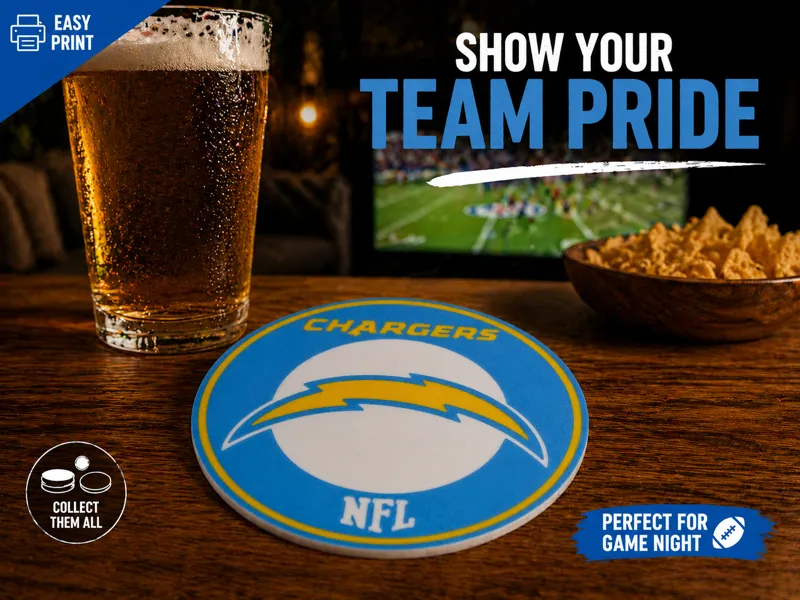 Los Angeles Chargers coaster nfl