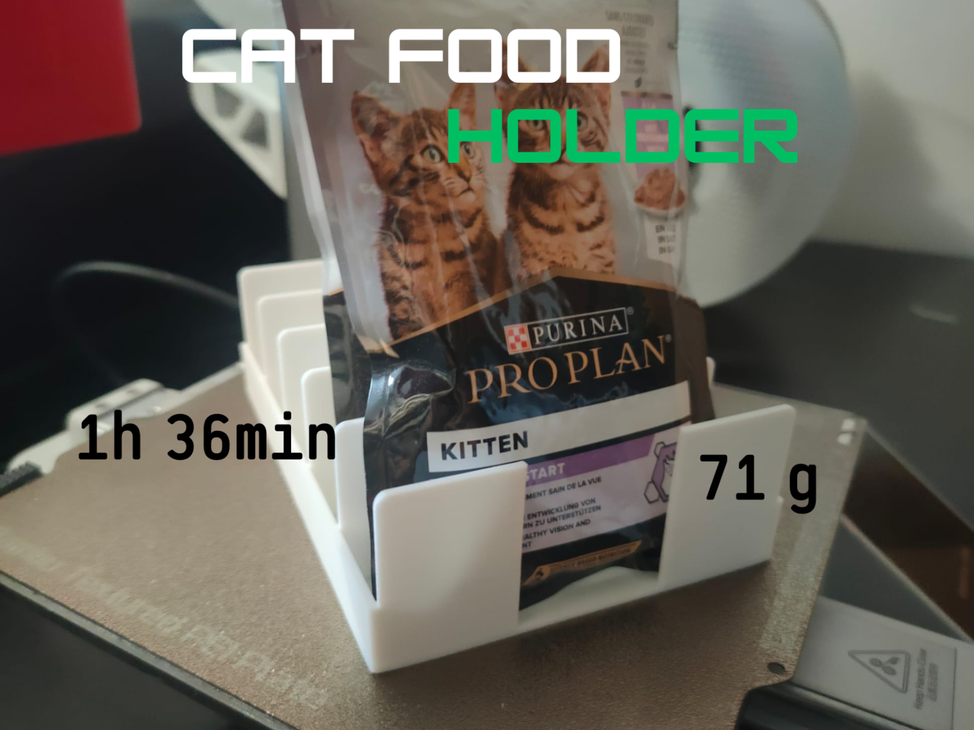 Cat food holder