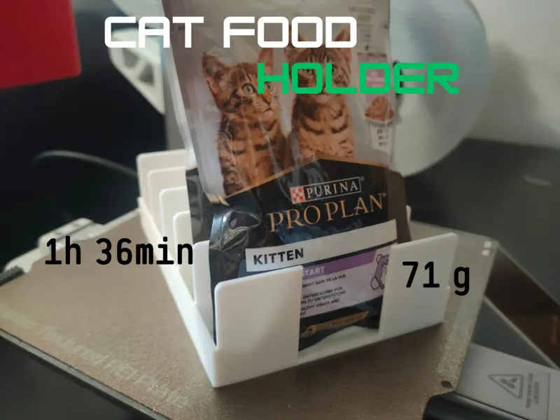 Cat food holder