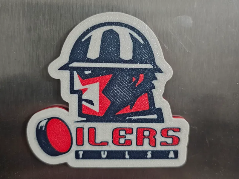 Tulsa Oilers Hockey Magnet
