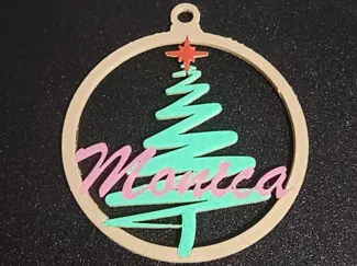 Customizable sphere Christmas tree (80 mm)