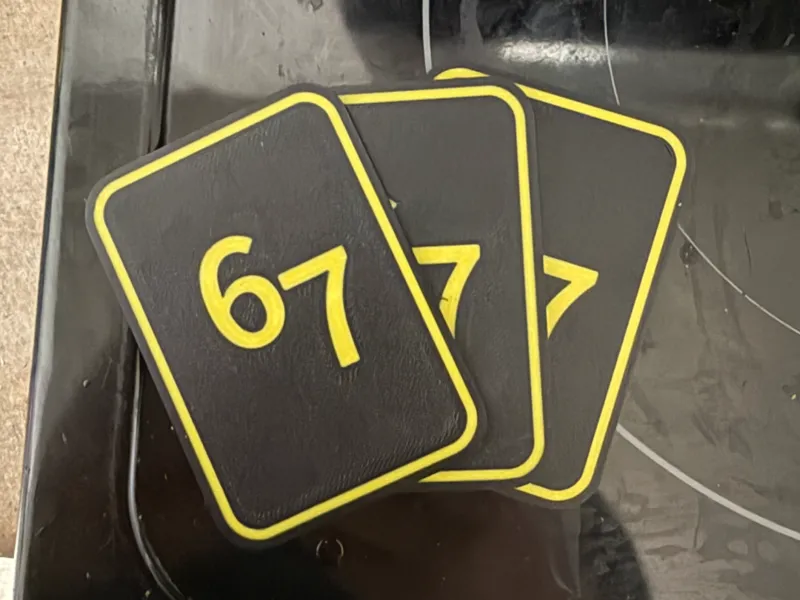 67 Playing Card