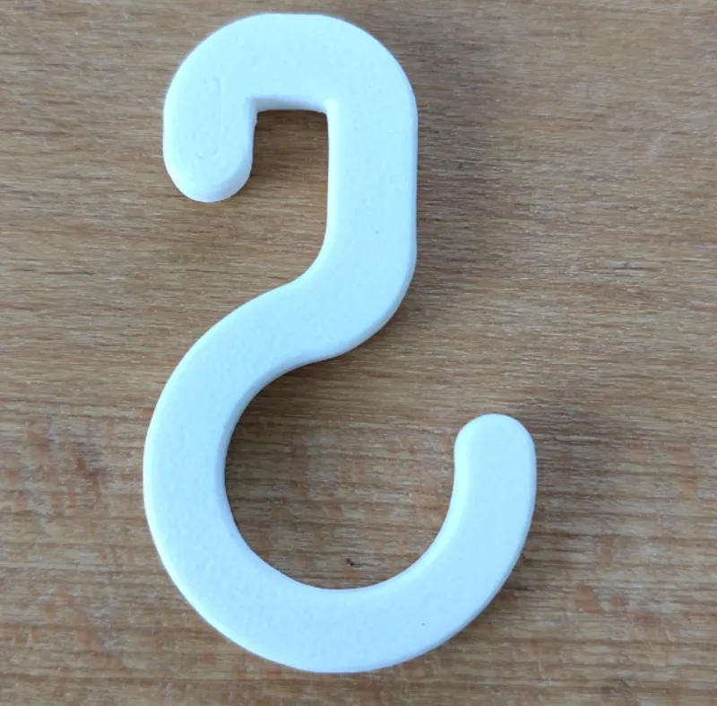 Laser safety curtain hook