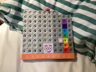 Numberblocks Mathlink Cubes Faceplates