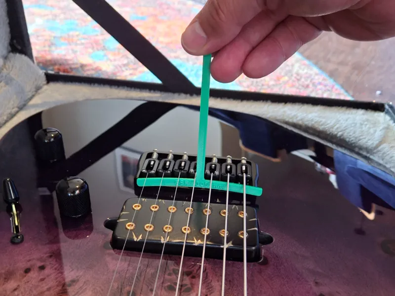 Under-String Radius Gauge for Guitar Action/Setup