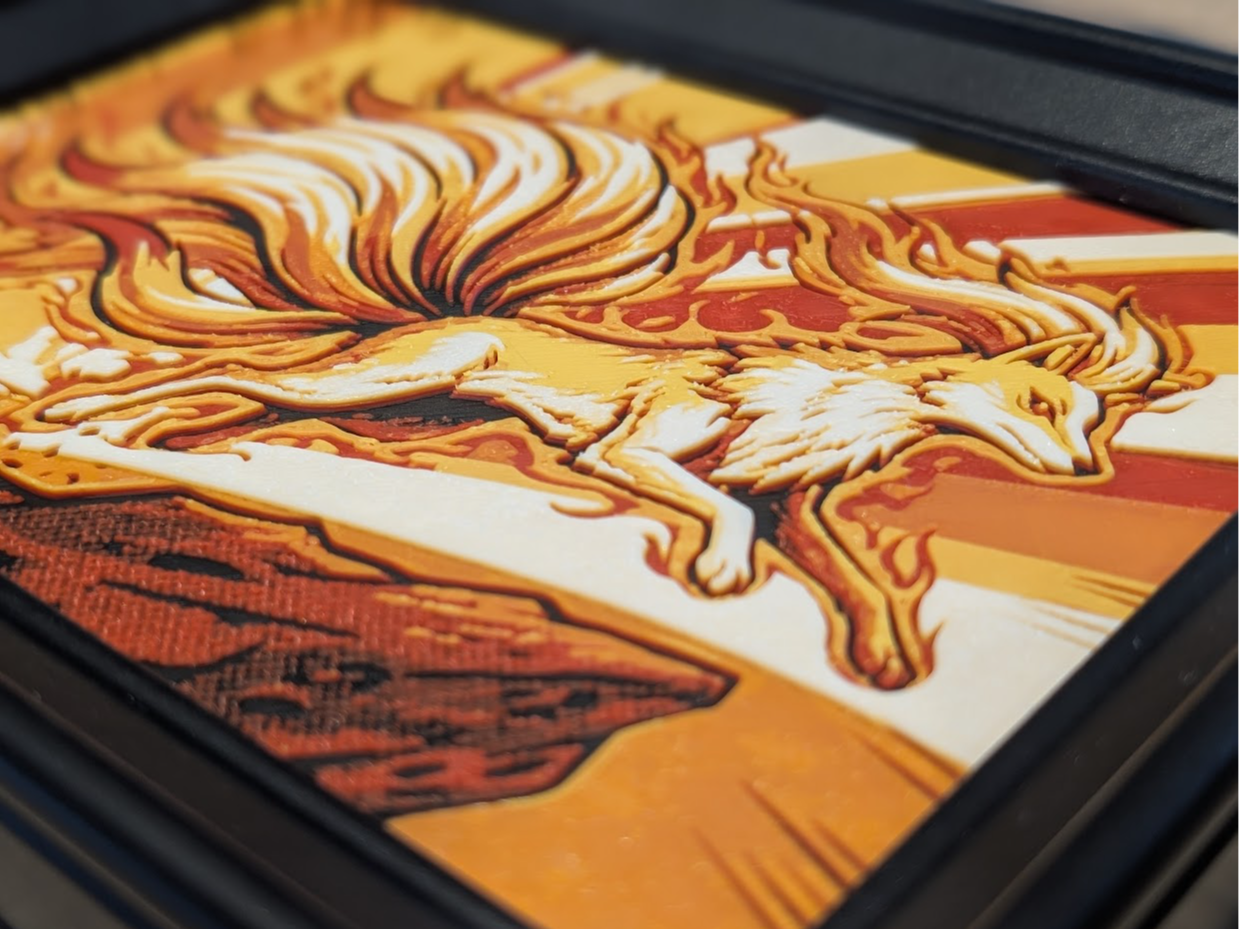 Ninetales Hueforge 7x5