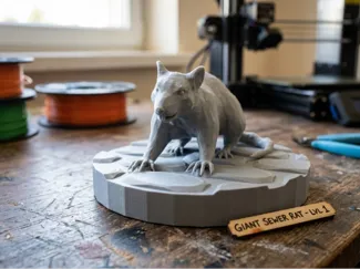 Giant Sewer Rat - Tabletop Miniature