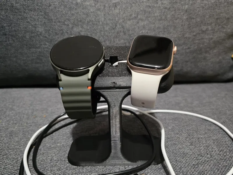 Samsung and Apple Smart Watch Charging stand 2 in1