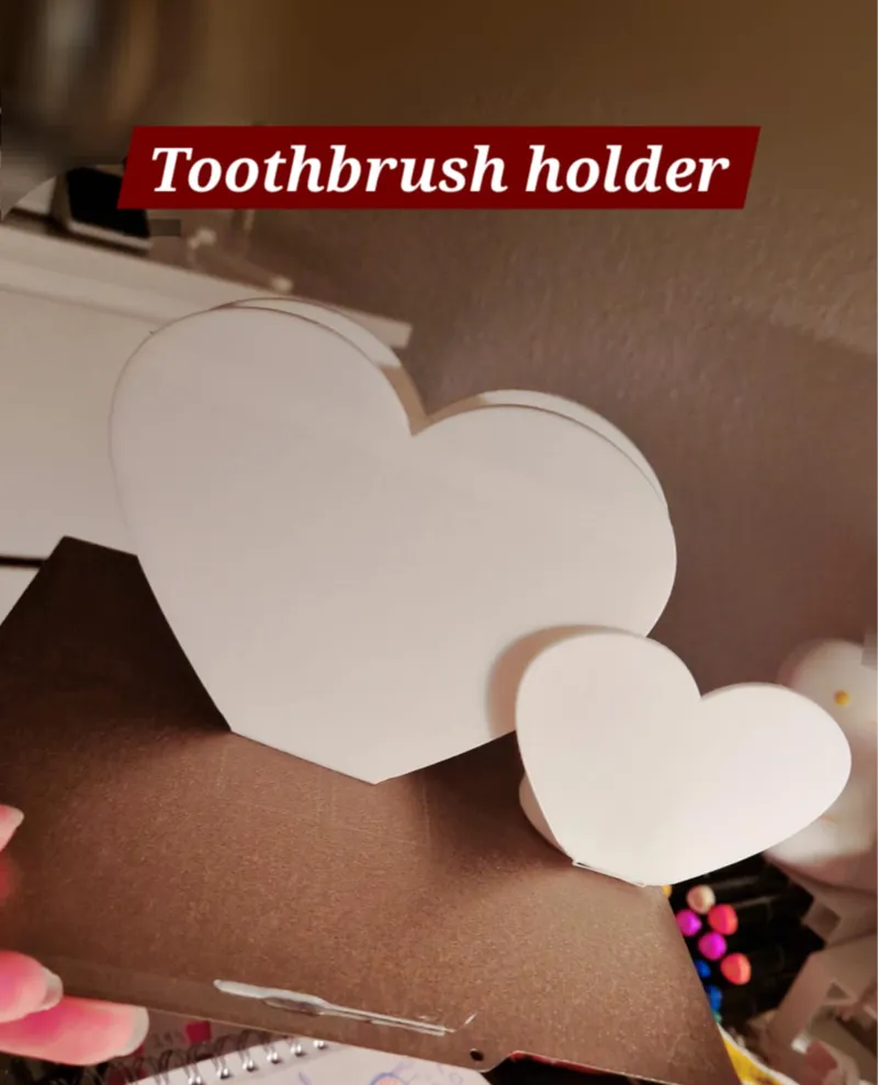 Heart Shaped Toothbrush Holder