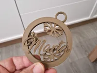 Boule de Noël personnalisée avec prénom — photo 2