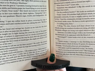 Book Page Holder With Custom Slogan
