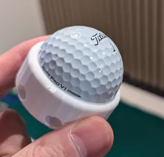 Straight line golf ball marker