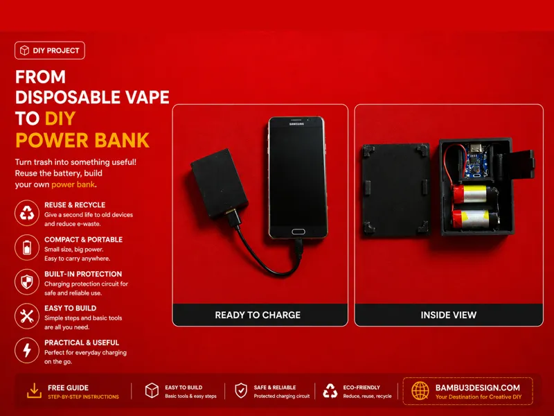 From Disposable Vape to DIY Power Bank