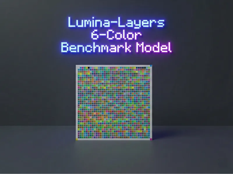 Lumina-Layers 6-Color Benchmark Model