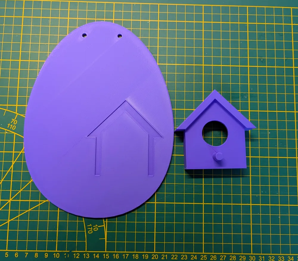 Decorative Easter Egg with Birdhouse - Free 3D Print Model - MakerWorld