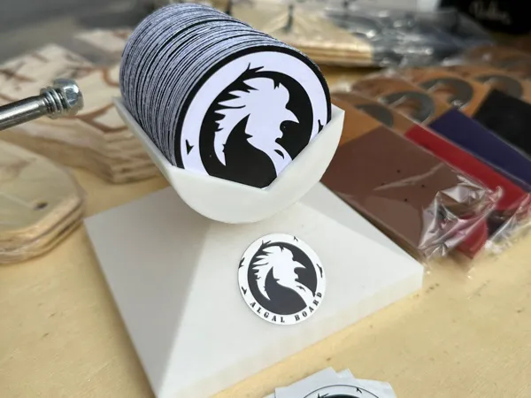 Porte-cartes de visite rond
