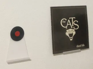 Vinyl LP holder without having to drill