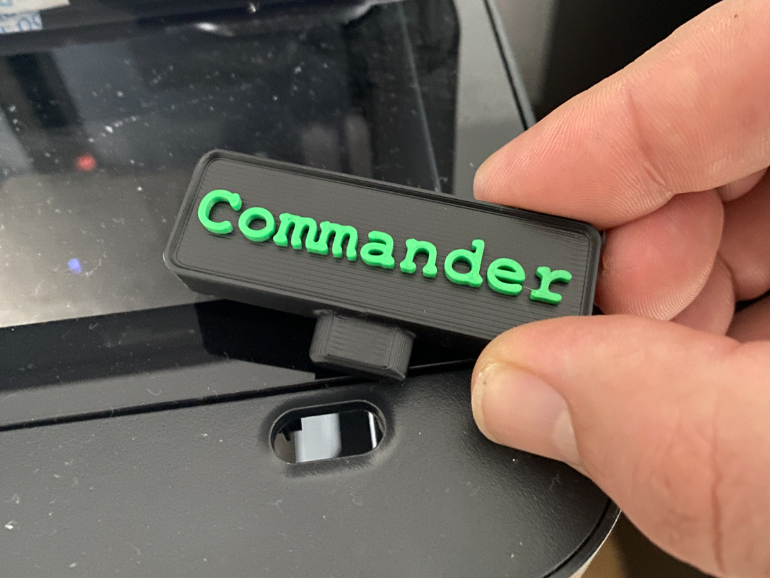 Bambu Lab P1S Nameplate - Front Tag - Badge