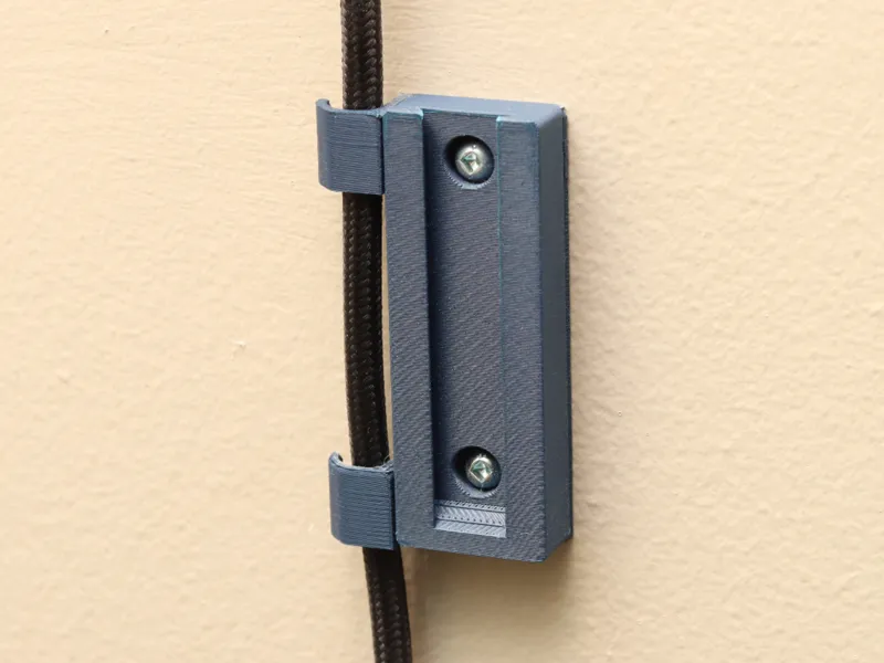 Wall Mount and Cable Clip for Honeypot System