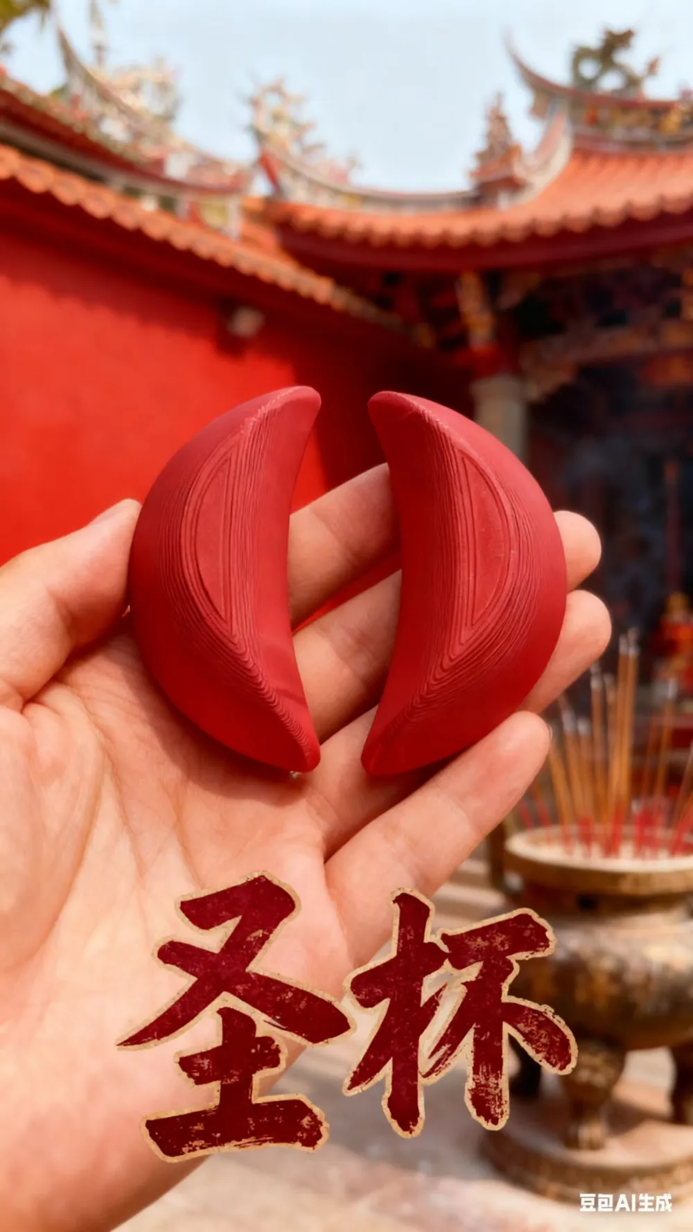 好运圣杯-祈福求签 - 免费 3D 打印模型 - MakerWorld
