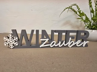 Winter Zauber Schriftzug 