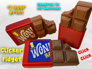 Chocolate Candy Bar Clicker Fidget